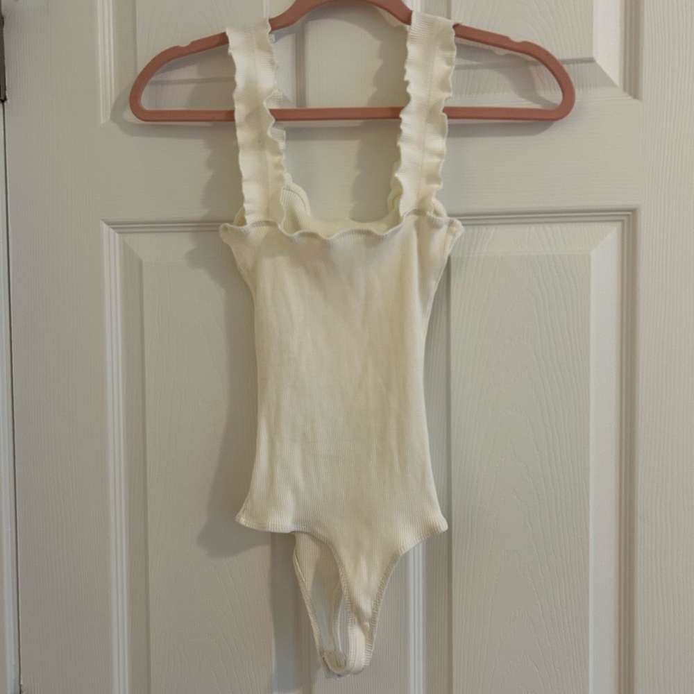 White Tank Top Bodysuit - Picture 3 of 5
